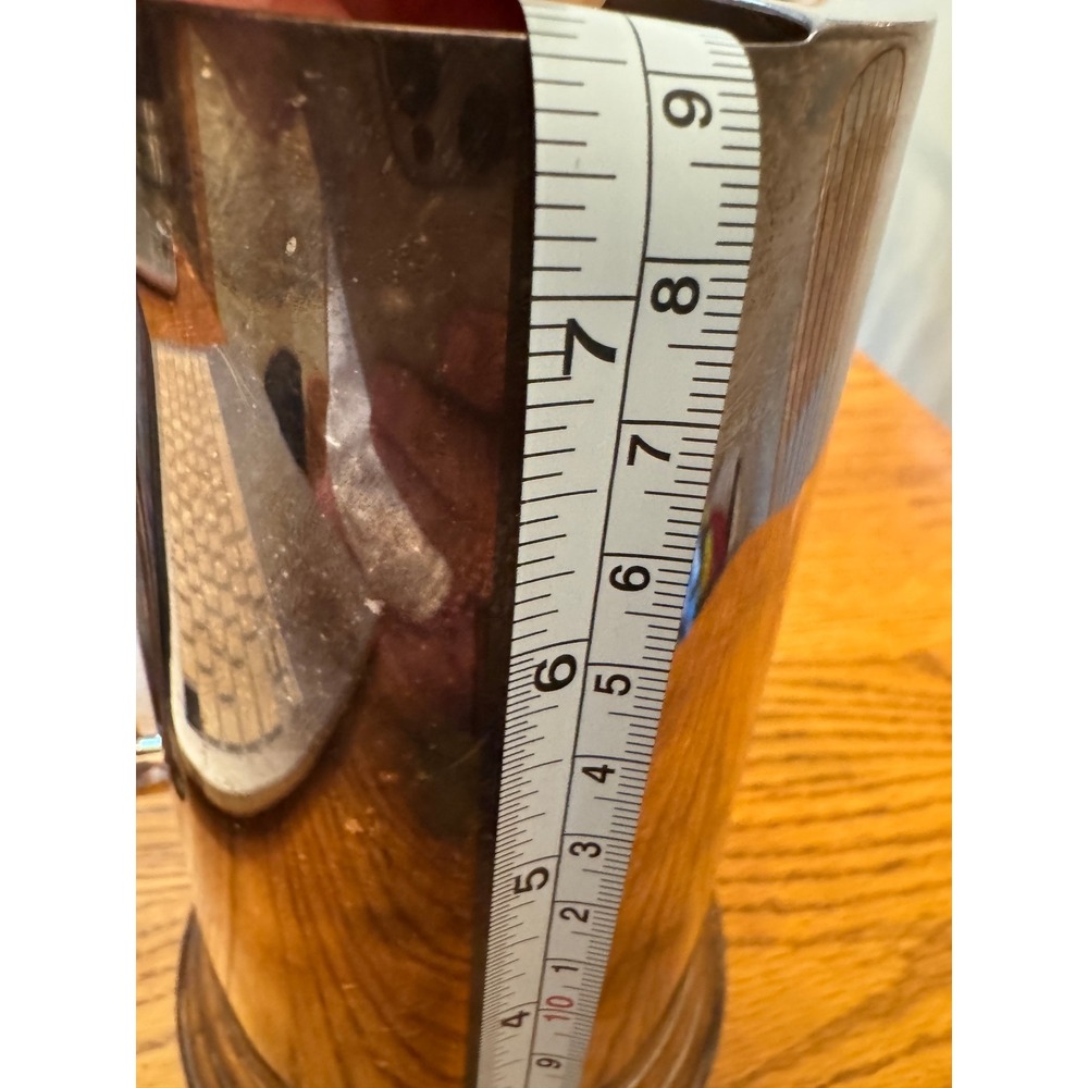 Vintage 1950's Reed & Barton Water Pitcher 32oz Ice Lip Silver plate Tankard - Picture 6 of 7